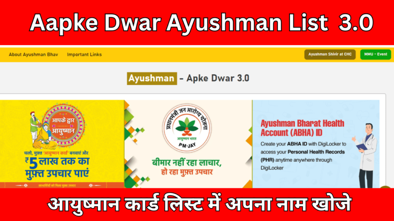 Aapke Dwar Ayushman List