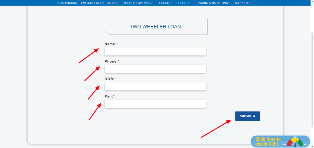 CSC Two Wheeler Loan Apply Online